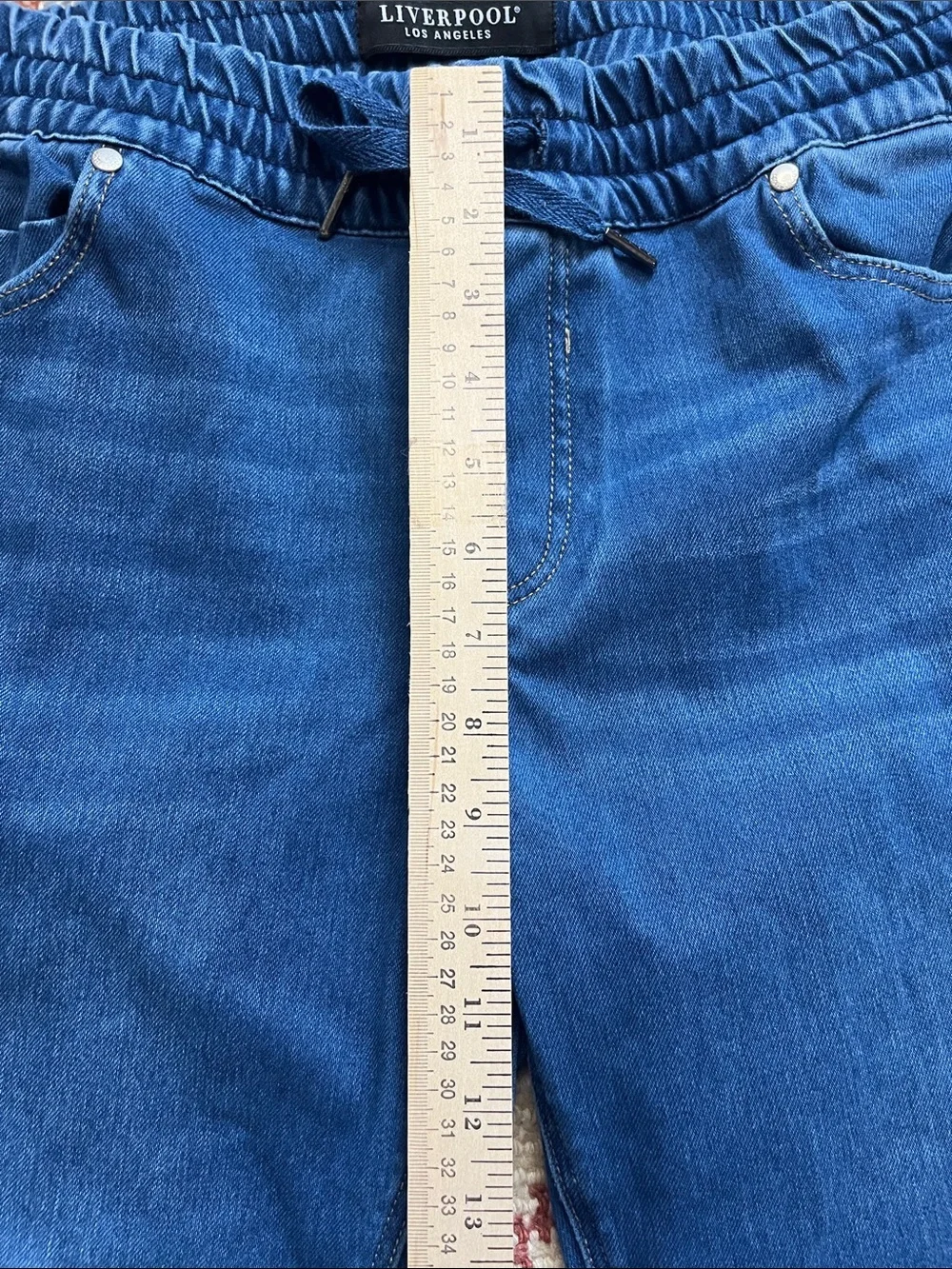 Liverpool Jean Company Drawstring Jogger Pants Size Large - Picture 3 of 9